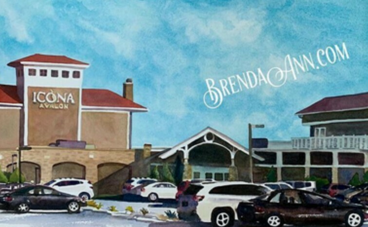 ICONA Avalon watercolor print 11x14 inches Avalon NJ wedding venue art