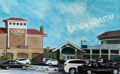 ICONA Avalon watercolor print 11x14 inches Avalon NJ wedding venue art