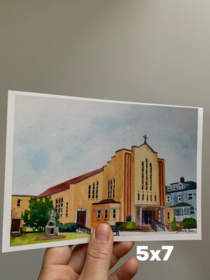 St. Paul’s – Stone Harbor NJ Watercolor Print