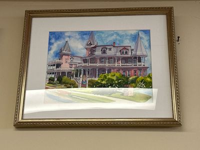 Angel of the Sea Watercolor Painting - Cape May New Jersey FRAMED ORIGINAL Wall Art
