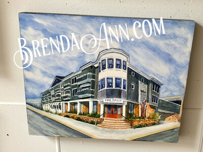 The Reeds at Shelter Haven Watercolor Painting - Stone Harbor New Jersey UNFRAMED ORIGINAL Wall Art