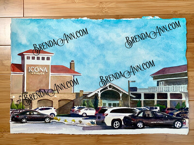 ICONA Avalon Watercolor Painting - Avalon New Jersey UNFRAMED ORIGINAL Wall Art