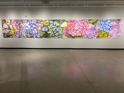 Life Cycle Hydrangea – Monumental Original Watercolor Mural