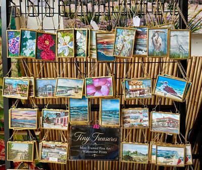 Tiny Treasures Mini Gold-Framed Watercolor Art Prints