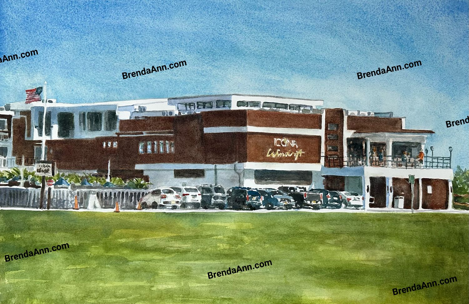 ICONA Windrift Avalon NJ Watercolor Print | Jersey Shore Art