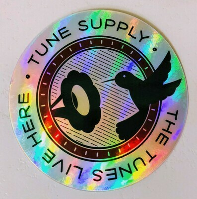 Two Limited Edition Holographic Vinyl Stickers