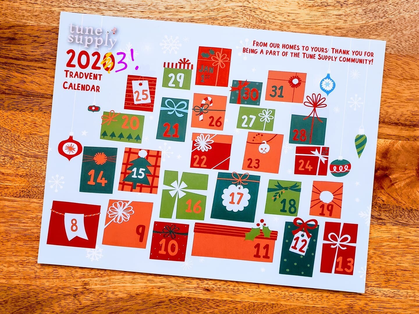 Tradvent 2023: Tune Supply&#39;s Holiday Celebration of Tunes (DIGITAL ONLY)
