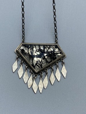 New Sale!! Tourmalated Quartz Necklace New Sale!! Tourmalated Quartz Necklace