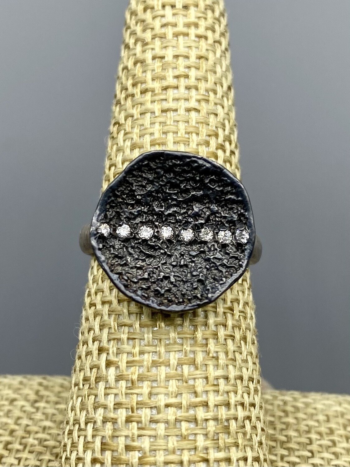 Sm Lava Stripe Ring s/s Diamonds Branch Jewelry - Venice CA