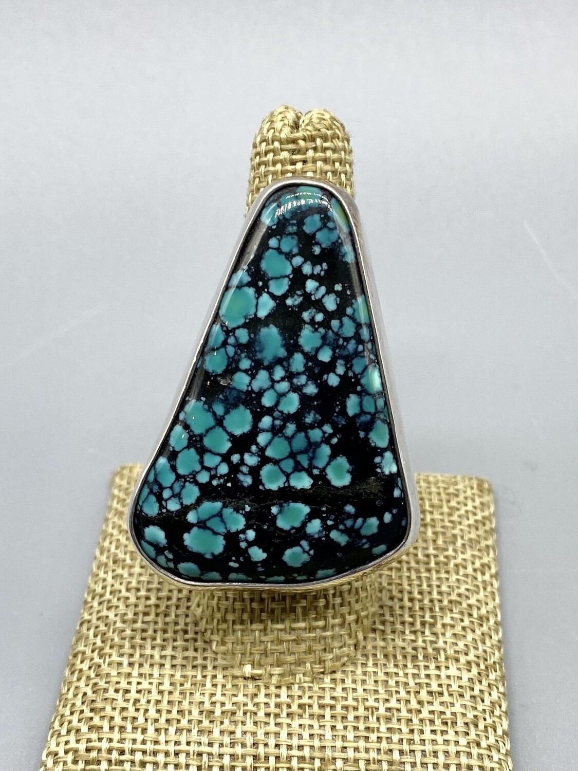 Sz 8.5 Turquoise, Sterling Ring - Donald Cook - Needham Heights MA