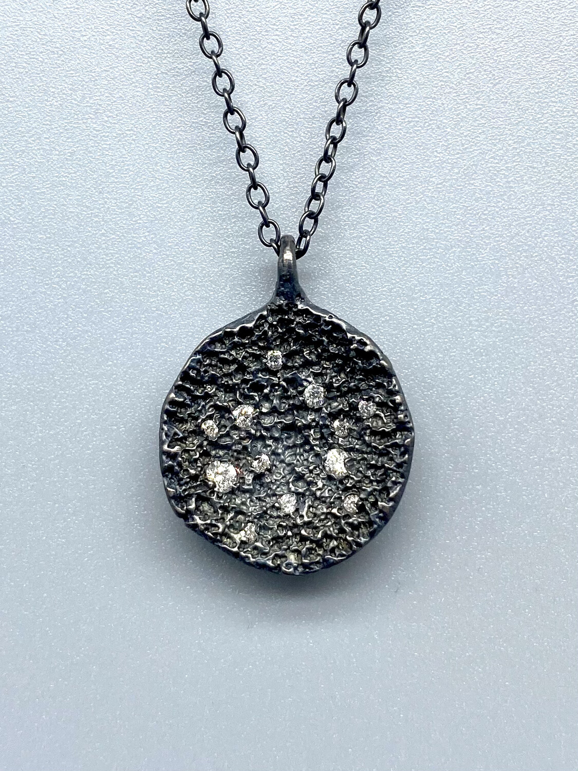 18'' Lava Scatter Diamond Pendant Necklace - Branch Jewelry - Venice CA