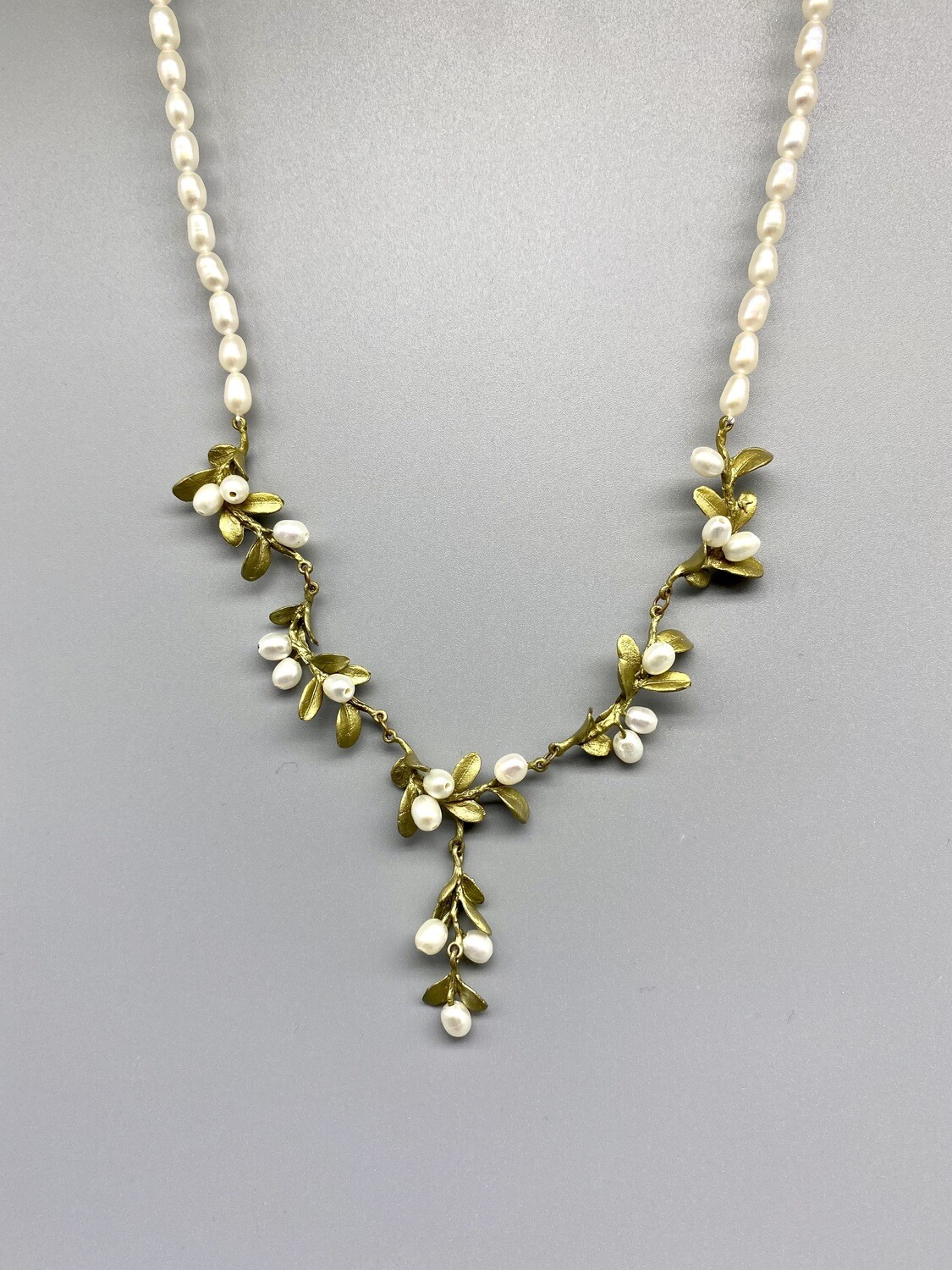 7923BZWP 17-19" Boxwood Pearl Necklace - Michael Michaud - Bellmore NY