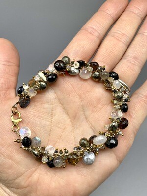 Jellybean Bracelet (Labradorite, Moonstone, Onyx, Hematite - Tashka - Englewood Cliffs NJ  