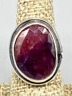 Sz 6 Rose Cut Rhodolite Ring, Olga Ganoudis - Wilmington DE