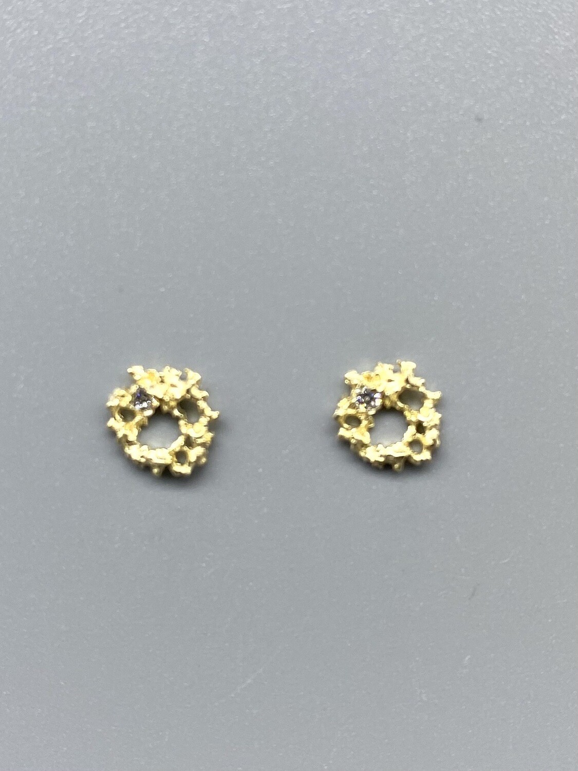 C 14k Supernova w/Diamond Post Earrings - Branch Jewelry - Venice CA