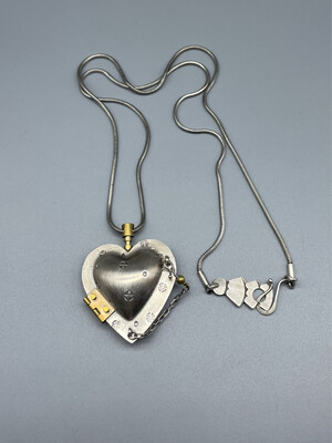 Chamber Heart Locket Necklace