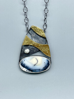 Large Dendritic Opal Necklace