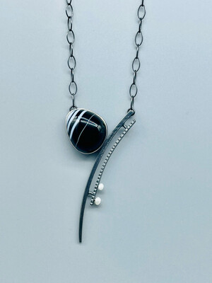 Black Sword w/Pearl Necklace