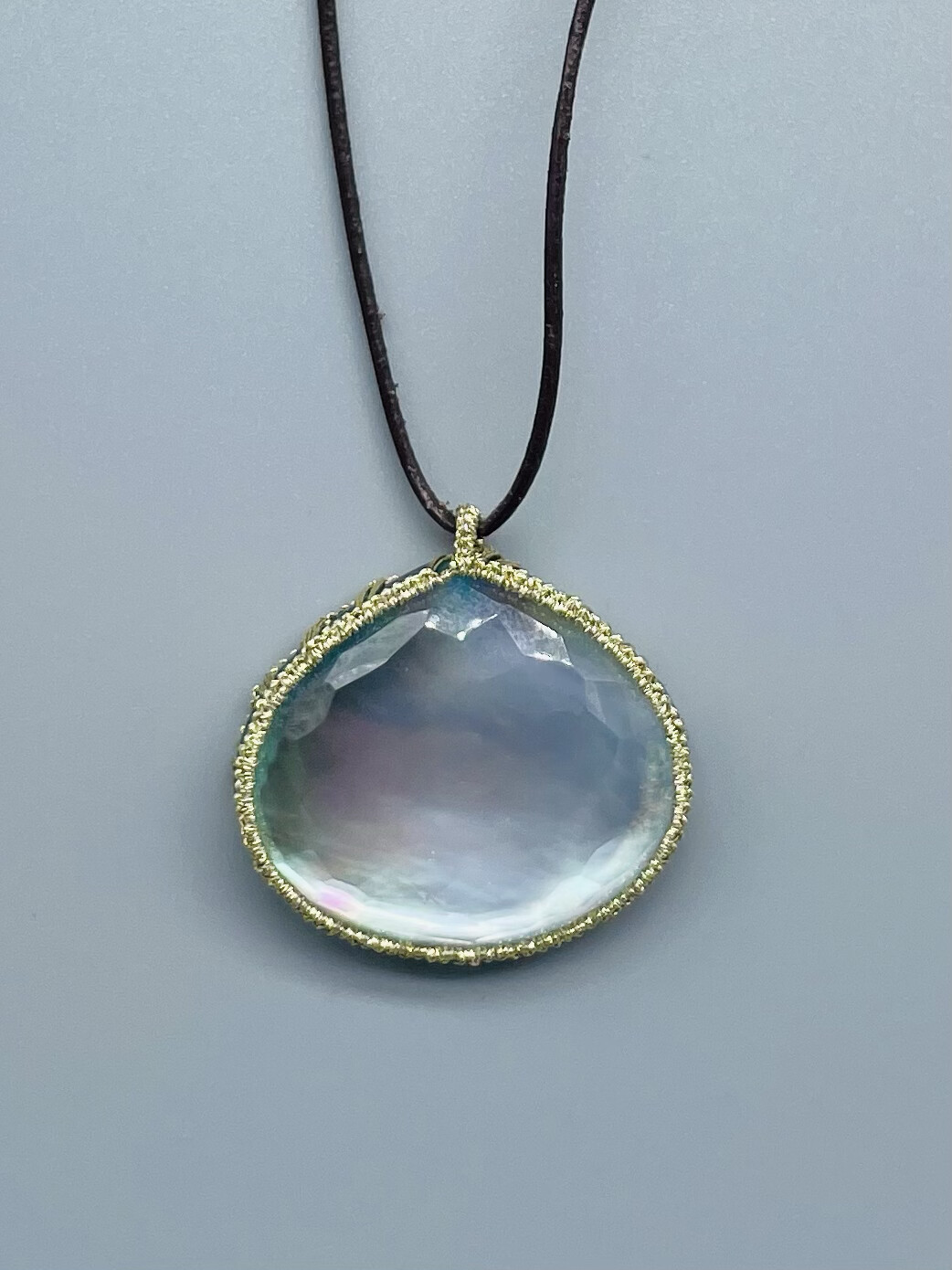 Mother of Pearl Doublet Necklace