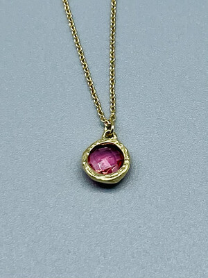 16" 14k Pink Tourmaline Necklace - by  Danielle Welmond - CA