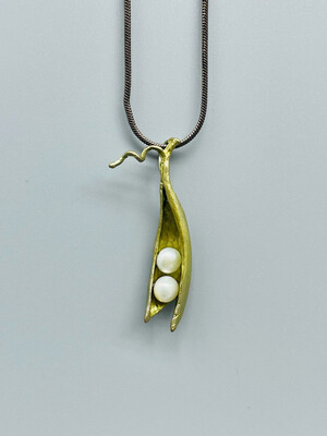 7840BZWP Peapod 2 Pearl Pendant Necklace -  Michaud - Bellmore NY