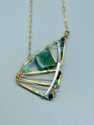 Amazonite Mixed Gemstone Necklace