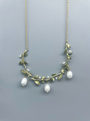 9302BZ Adj Victorian Vine Necklace - Michael Michaud, Bellmore, NY