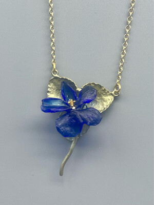 9410BZ Wild Violet Dainty Pendant Necklace - Michael Michaud, Bellmore NY