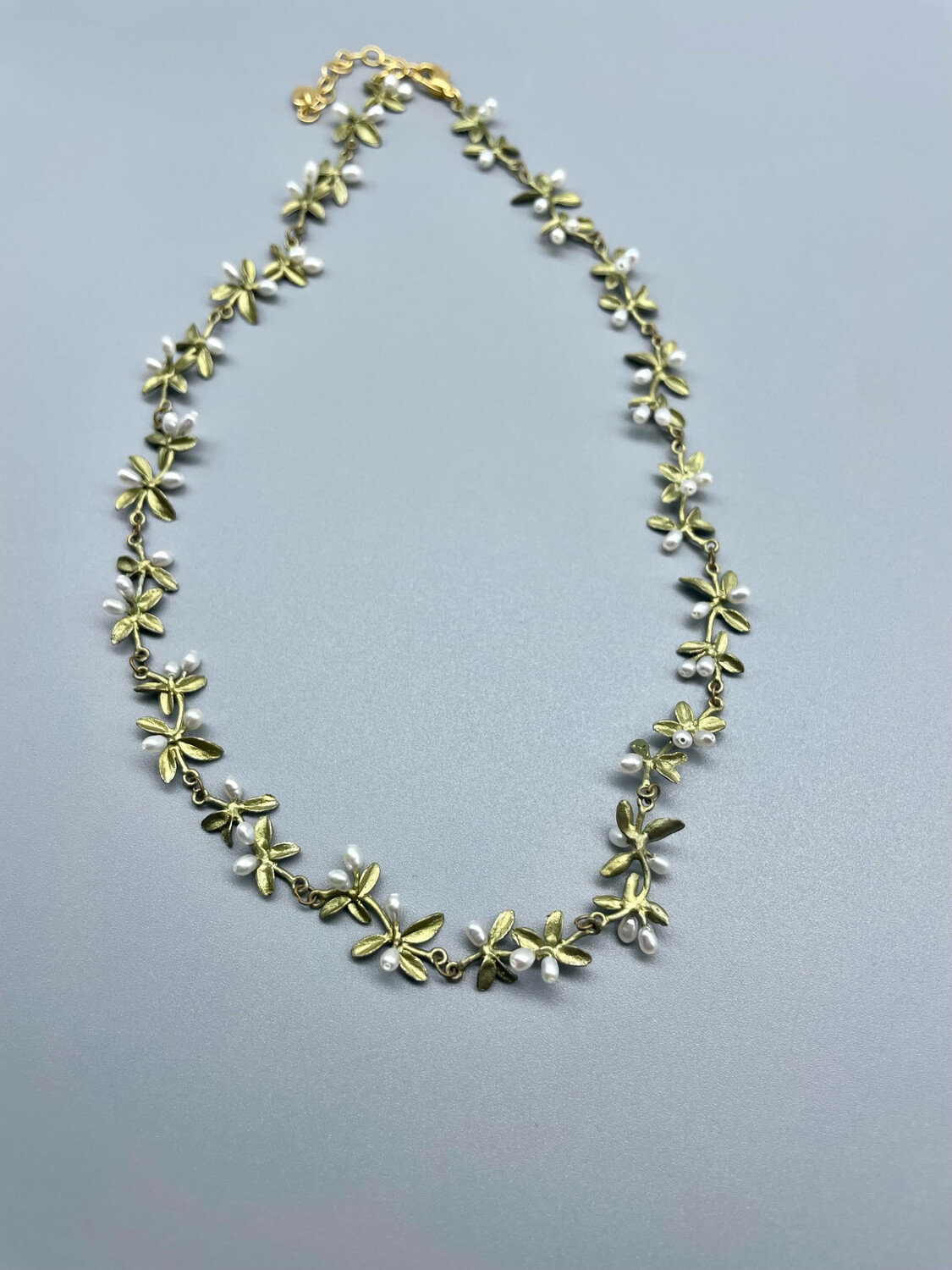 9325BZ Flowering Thyme 16" Necklace - Michael Michaud