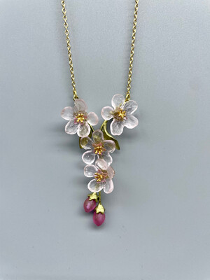 9455BZ Peach Blossom 16" Adj Y Necklace, Michael Michaud, Bellmore NY