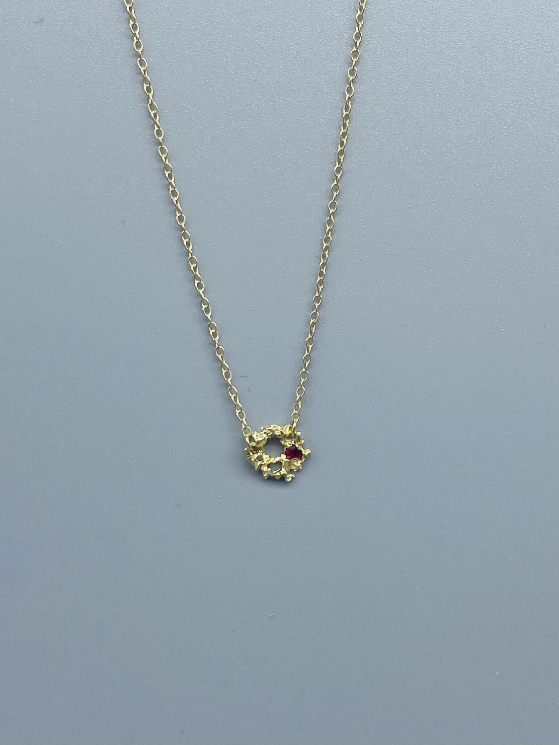 16" 14k Supernova w/Ruby Necklace - Branch Jewelry - Venice CA