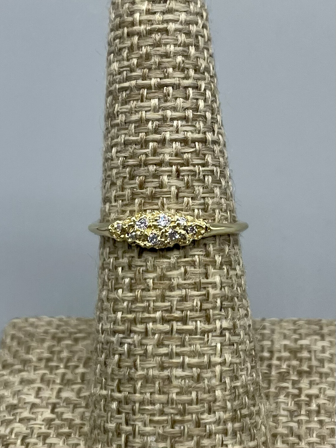 Sz 7 14k Willow Ring w/Diamonds - Branch Jewelry, Venice CA