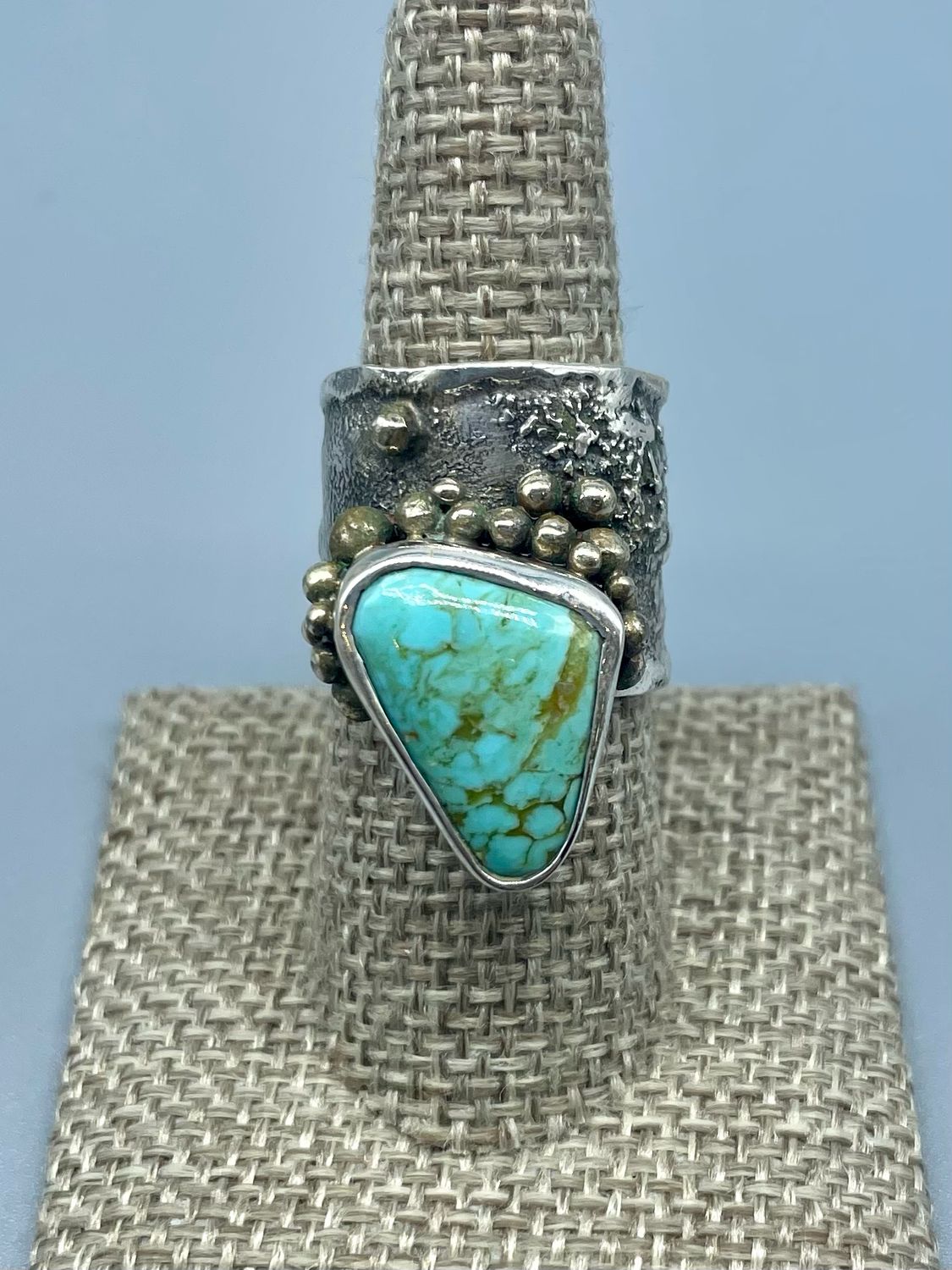 (8) Turquoise Ring, SS -  Tamara Kelly, Ferndale WA