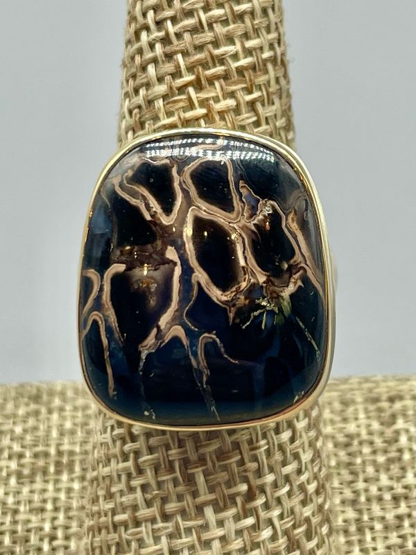 Fossilized Palm Wood Ring