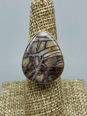 Fossilized Channel Wood Ring