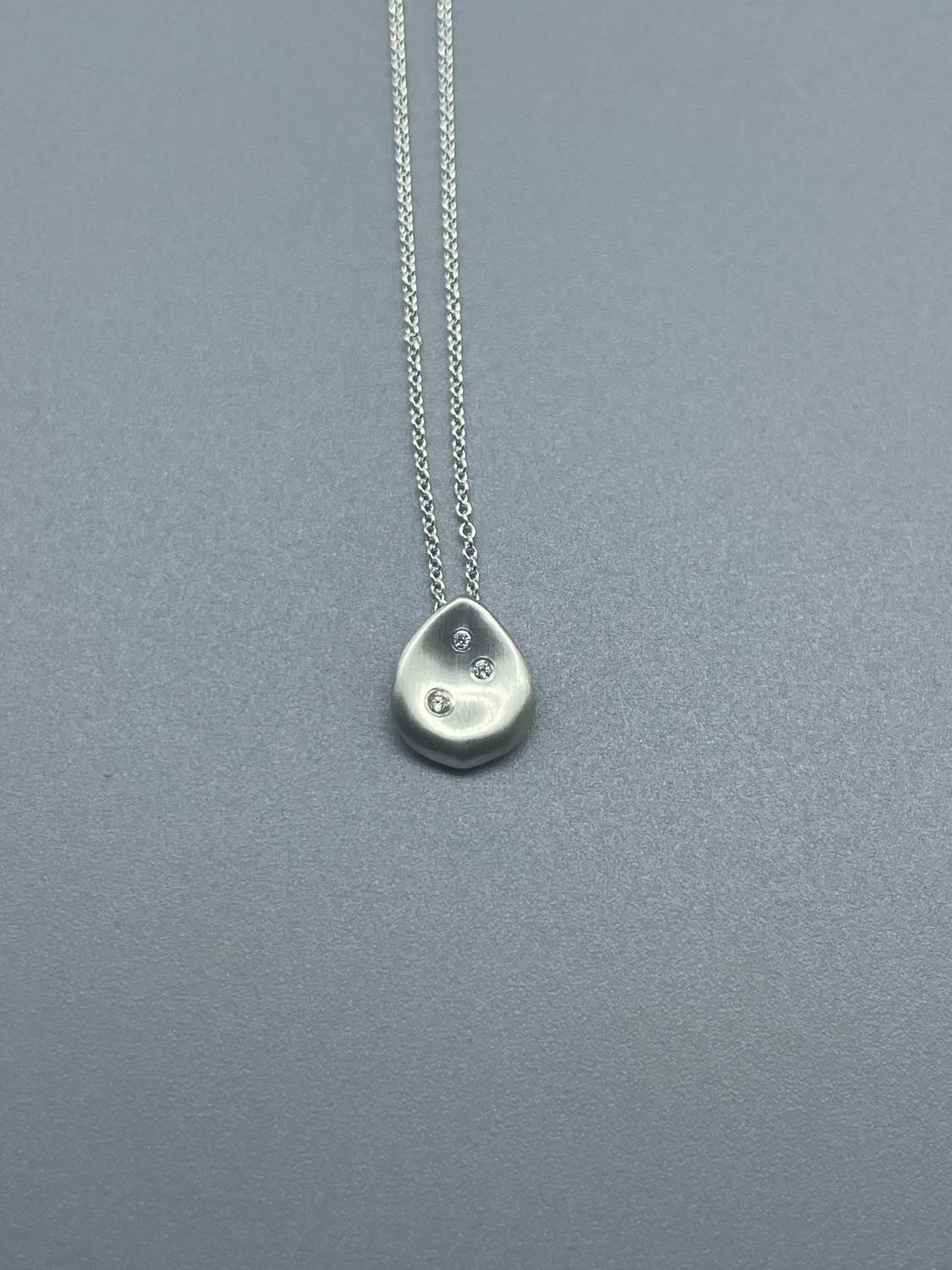 17" Diamond Rose Petal Necklace, SS - Branch Jewelry - CA