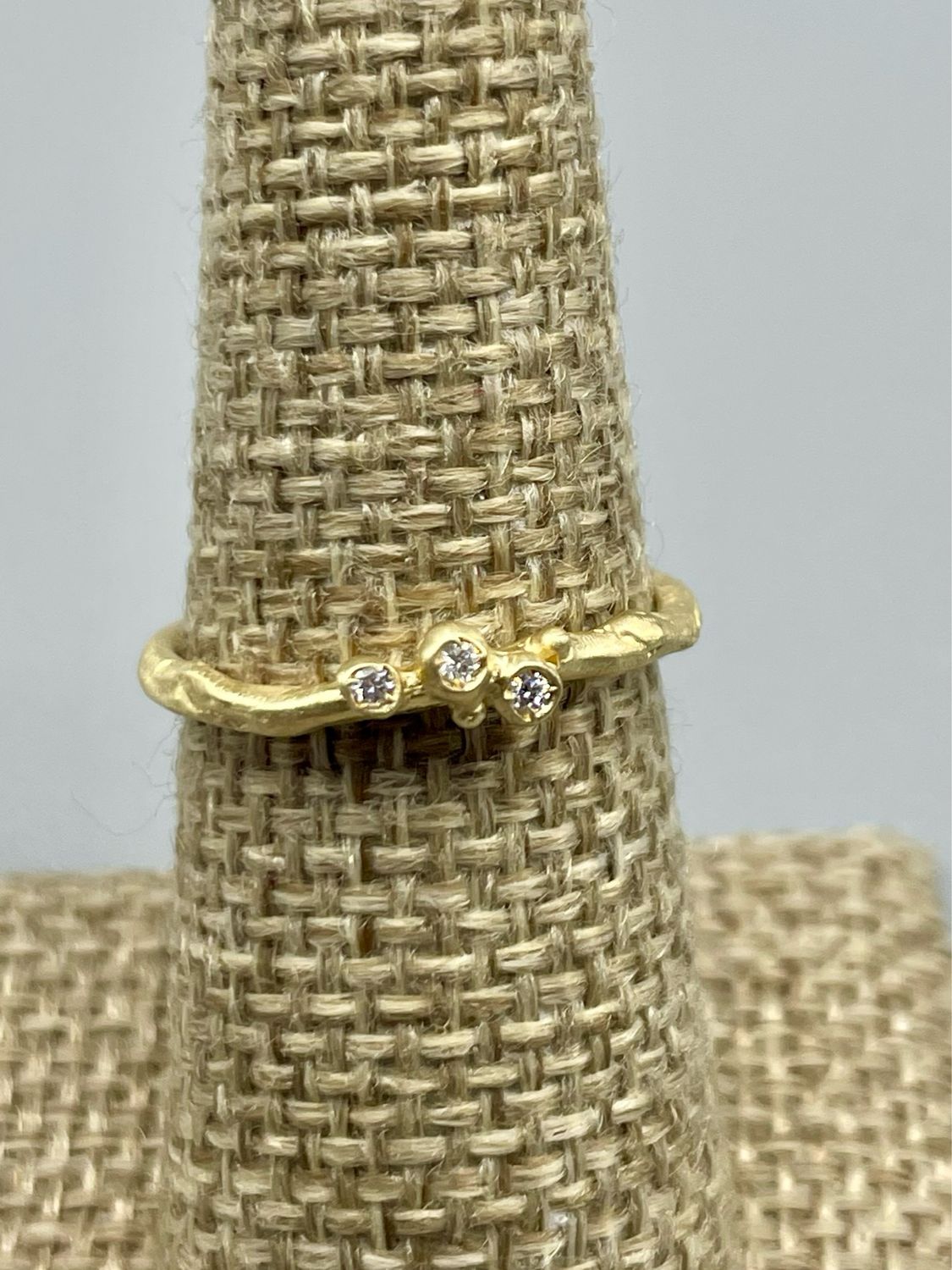 Sz 7 Tiny Branch 14k/Diamond Ring - Branch Jewelry, California