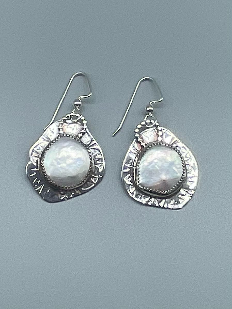 Pearl Earrings, SS - Angela Duffin, Haverton PA