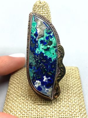 Chrysocolla Malachite Ring