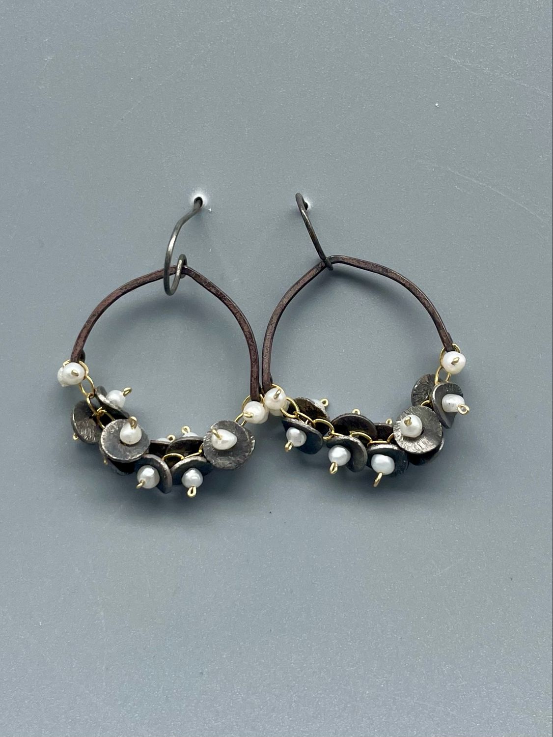 Hammered Arch w/Pear Earrings