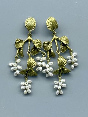 Spring Birch Chandelier Post Earrings
