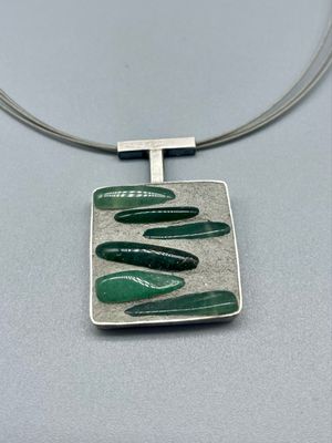 16.5" Brazilian Agate, SS Terri Logan, Richmond IN
