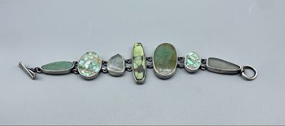 Turquoise, Agate, Topaz Bracelet