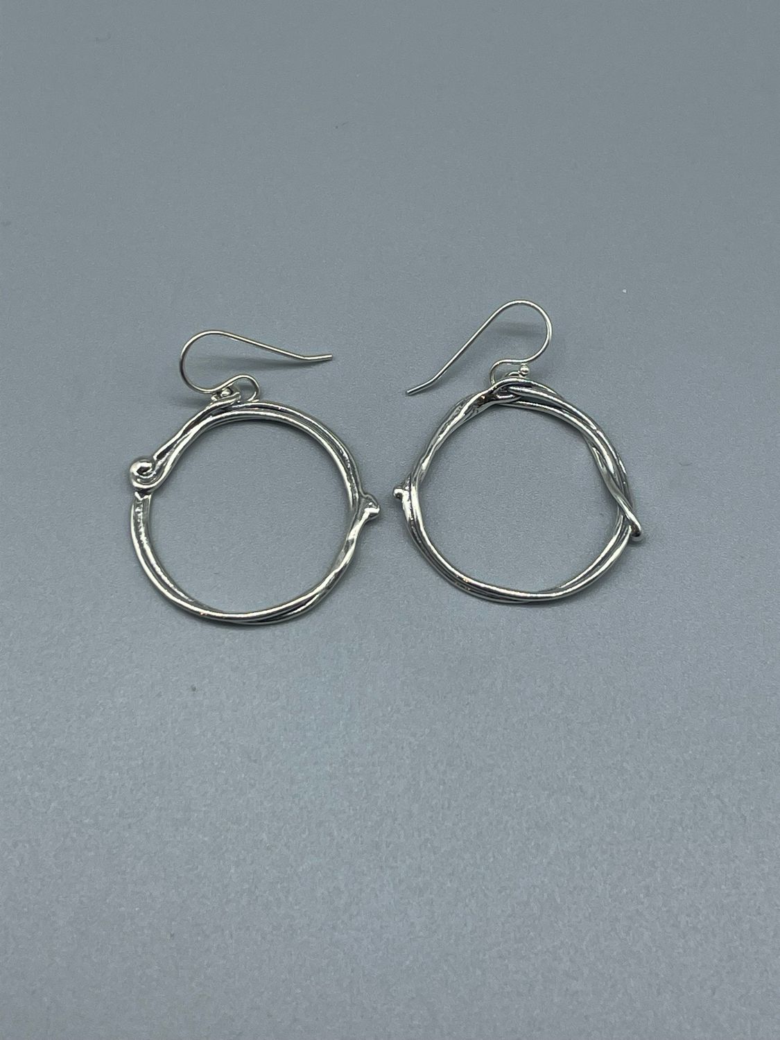 Sterling Silver Hoop Earrings, Sherry Tinsman, Perkasie PA
