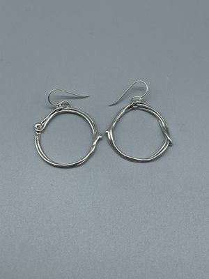 Sterling Silver Hoop Earrings, Sherry Tinsman, Perkasie PA