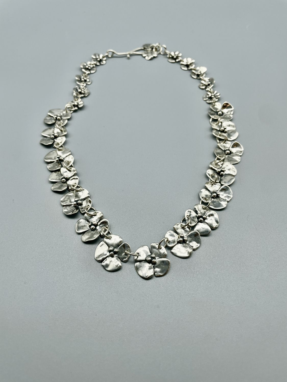 Graduated Dogwood Statement Necklace