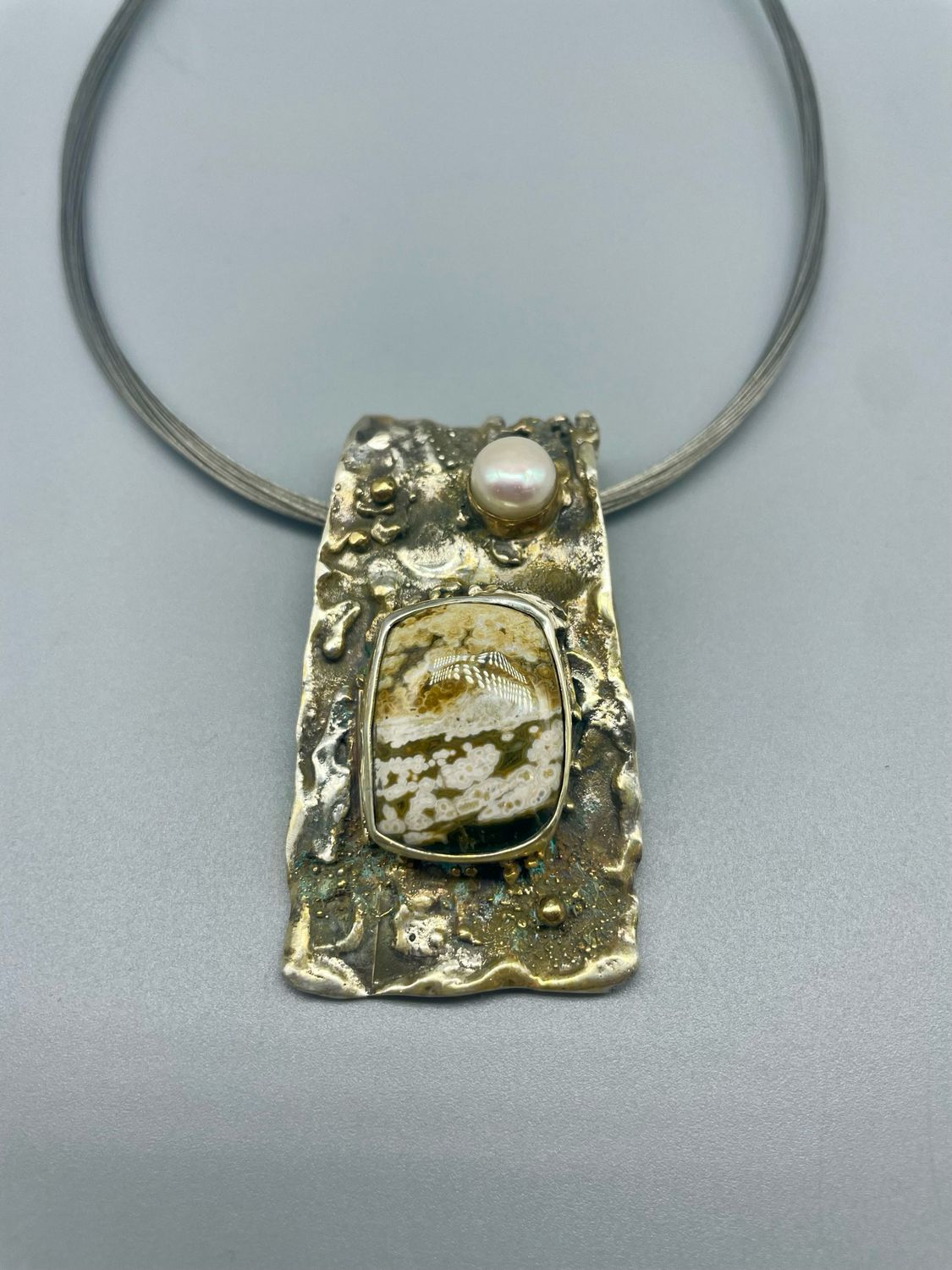 Jasper/Pearl Necklace