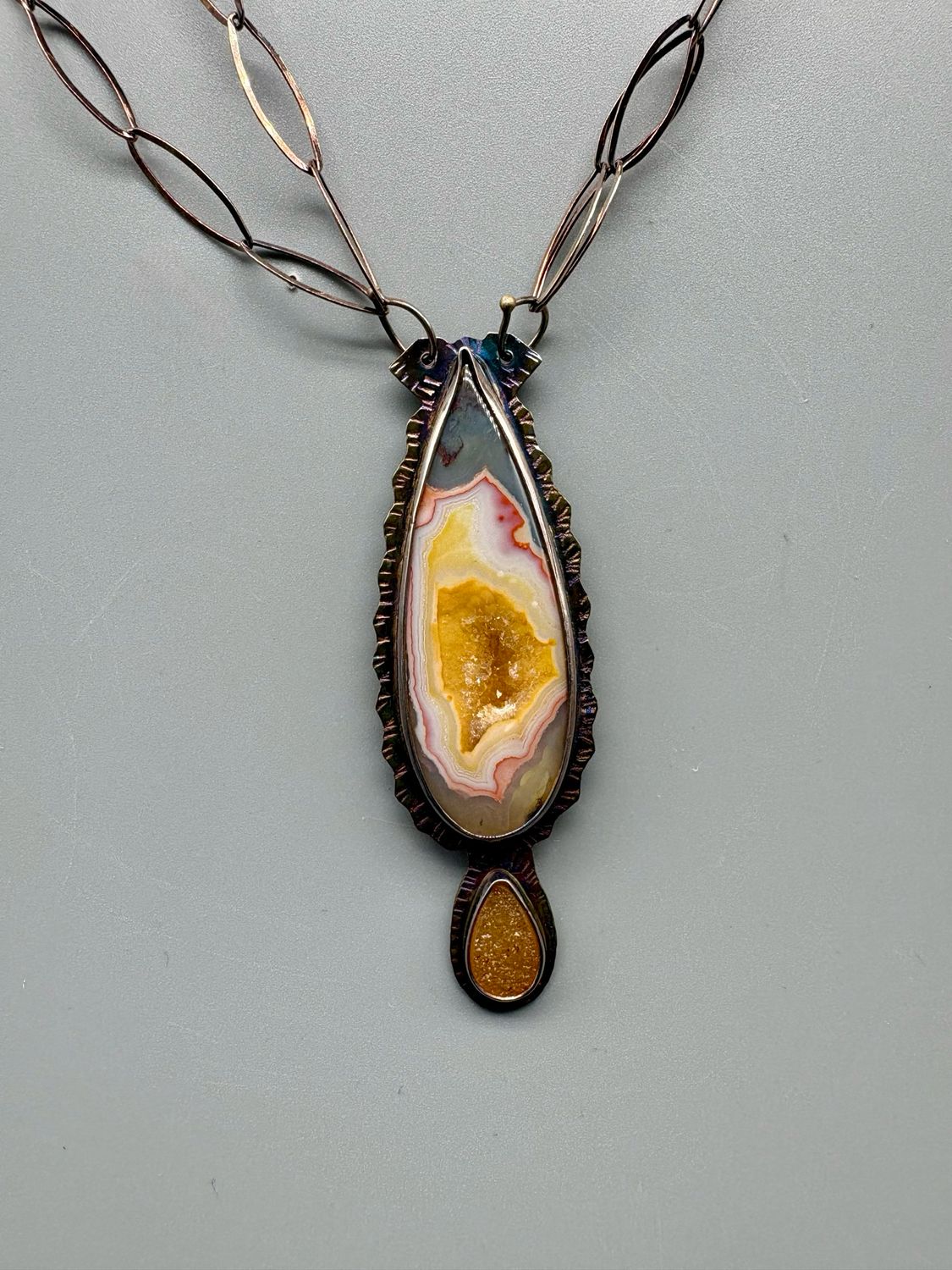 Aqua Nueva Druzy Necklace