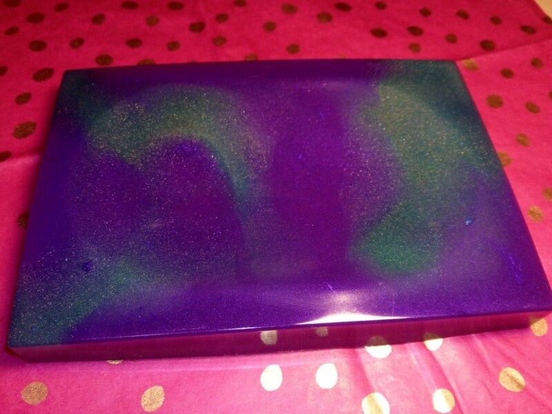 Purple & Silver Soap/Jewelry Dish