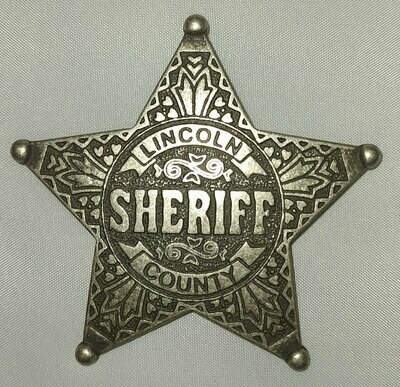 Estrella Sheriff Lincoln Plata Óxido